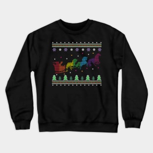 Unicorn Squad Santa Ugly Jumper Reindeer Unicorn Love Crewneck Sweatshirt